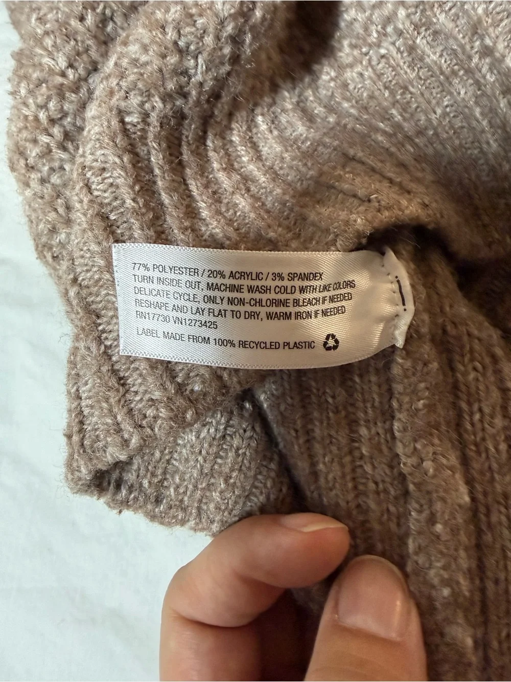 Universal Thread Taupe Button-Front Chunky Knit Cardigan